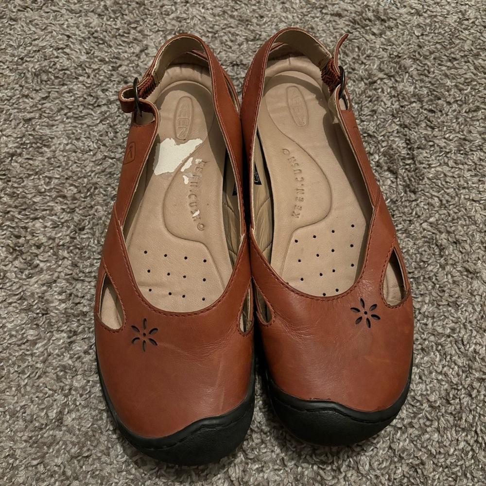 Comfortable Brown Leather Women's Shoes